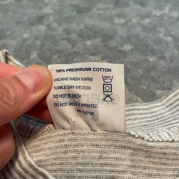 Vintage NOS Fishing Tee Shirt Mens Large Striped USA Comic Funny Dad NWT 90s - Picture 6 of 10